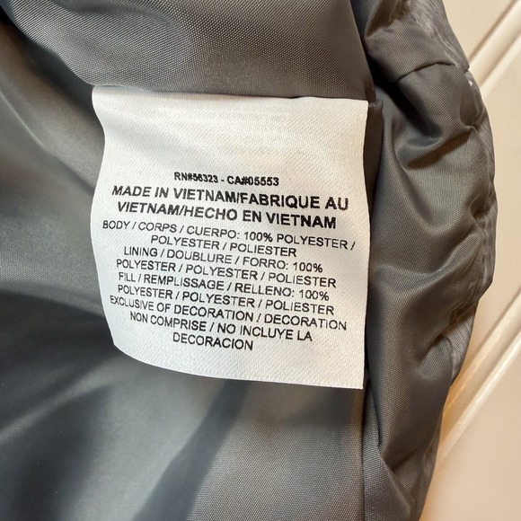 Nike Clemson Tigers Full Zip Puffer Vest Women's Medium Purple Gray NWT - Picture 5 of 6